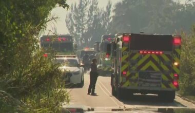 Fire crews battle brush fire in southwest Miami-Dade burning around 20 acres