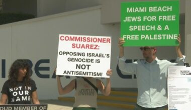 Pro-Palestinan activist group accuse Miami Beach commissioner of smear campaign due to "offensive" billboards