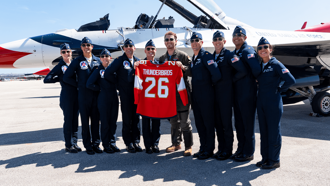 Tkachuk has ‘one of the greatest experiences of my life’ flying with U.S. Air Force Thunderbirds