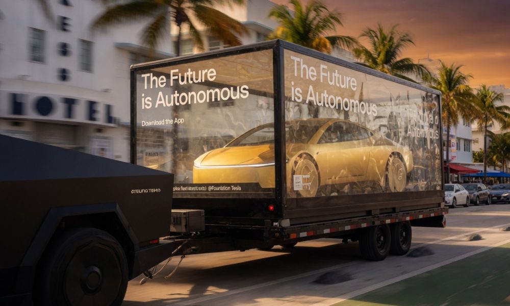 Tesla Cybercab at the Miami F1 Fan Fest 2026: Credit: TESLARATI