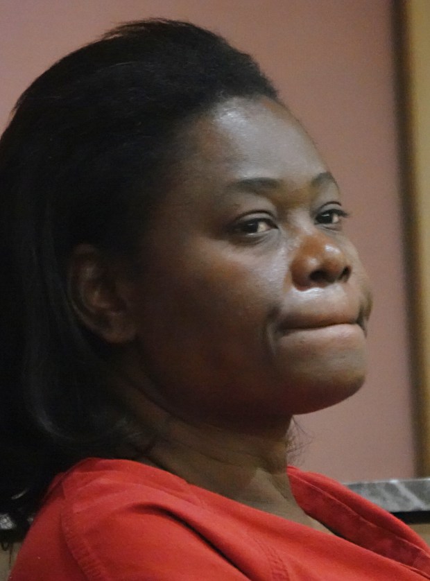 Mirlande Mortimer listens during a hearing at the Broward County Courthouse in Fort Lauderdale on Monday, Nov. 18, 2024. One of five people charged in the starvation death of Deonte Atwell, she entered a guilty plea Thursday as part of an agreement with prosecutors. (Joe Cavaretta/South Florida Sun Sentinel)