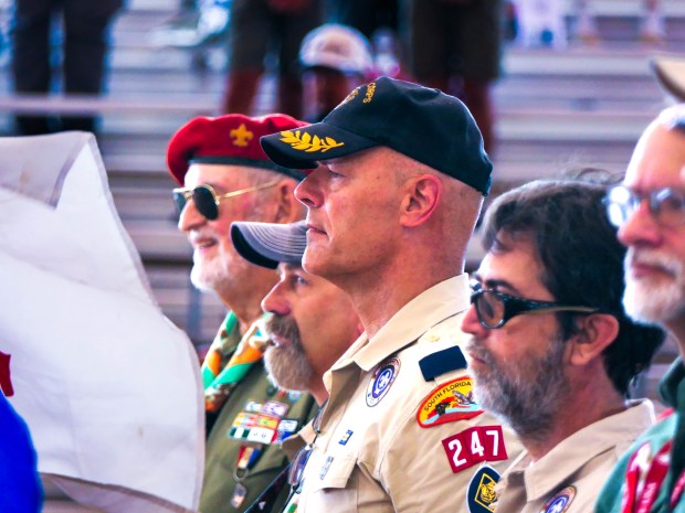 The South Florida Council's Scoutmasters Camporee Committee held its annual Memorial Day Parade and Service in Davie on Monday, honoring fallen military members, veterans and active-duty service personnel. (Scott Luxor/Correspondent)
