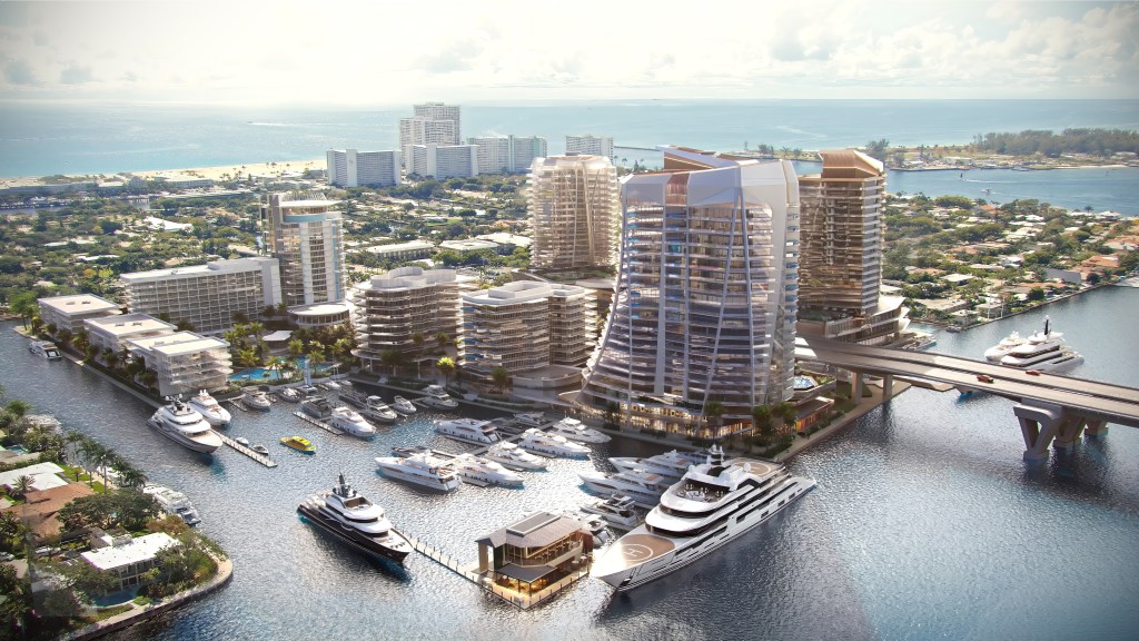 New Pier Sixty-Six plan calls for 4 towers along SE 17 Street