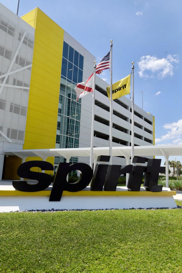 Spirit Airlines headquarters in Dania Beach on Friday, May 1, 2026. (Mike Stocker/South Florida Sun Sentinel)