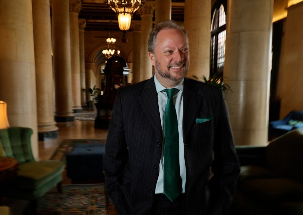 Biltmore Hotel CEO and President Tom Prescott on Wednesday, April 1, 2026, at the historic property in Coral Gables. (Joe Cavaretta/South Florida Sun Sentinel)