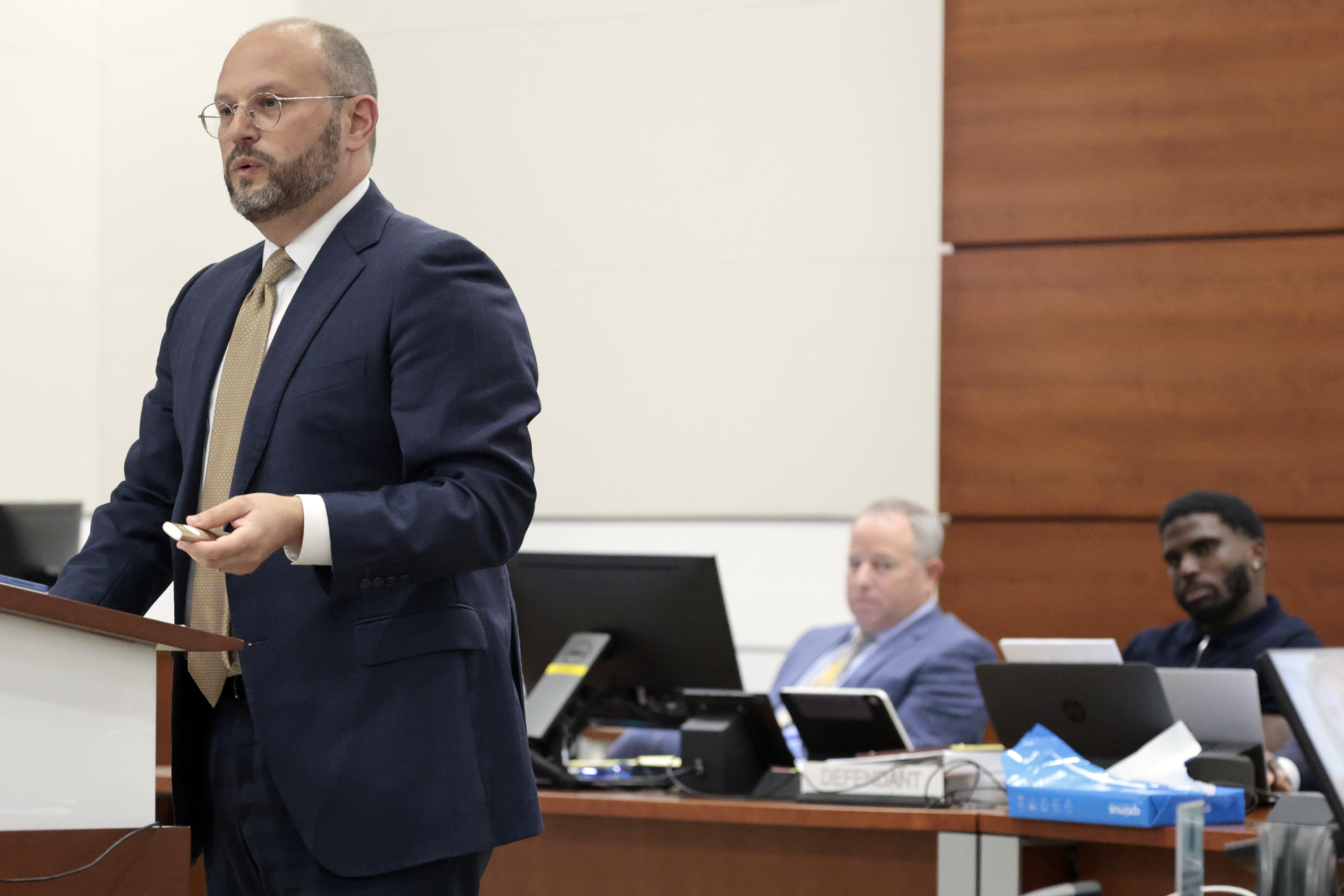 Sophie Hallâs attorney Jonathan Gdanski gives his opening statement on...