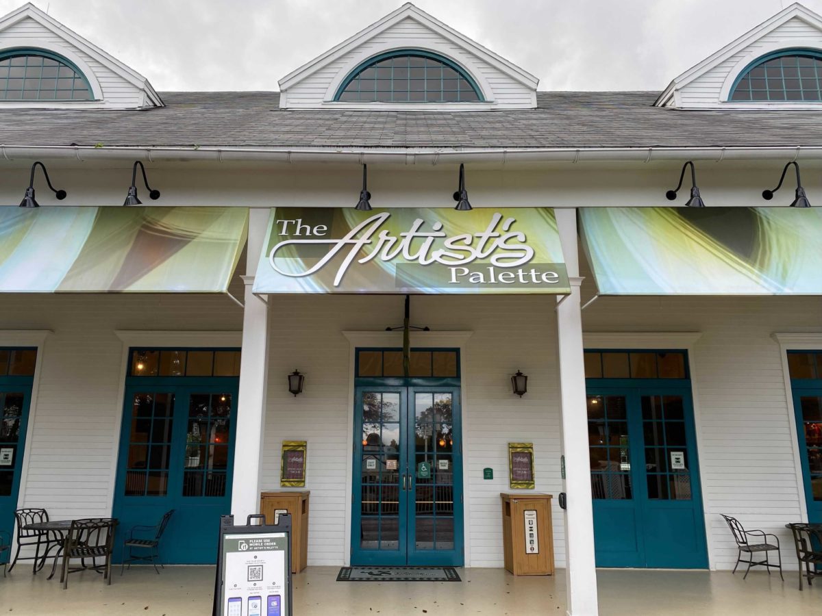 The Artist's Palette Exterior Entrance Sign