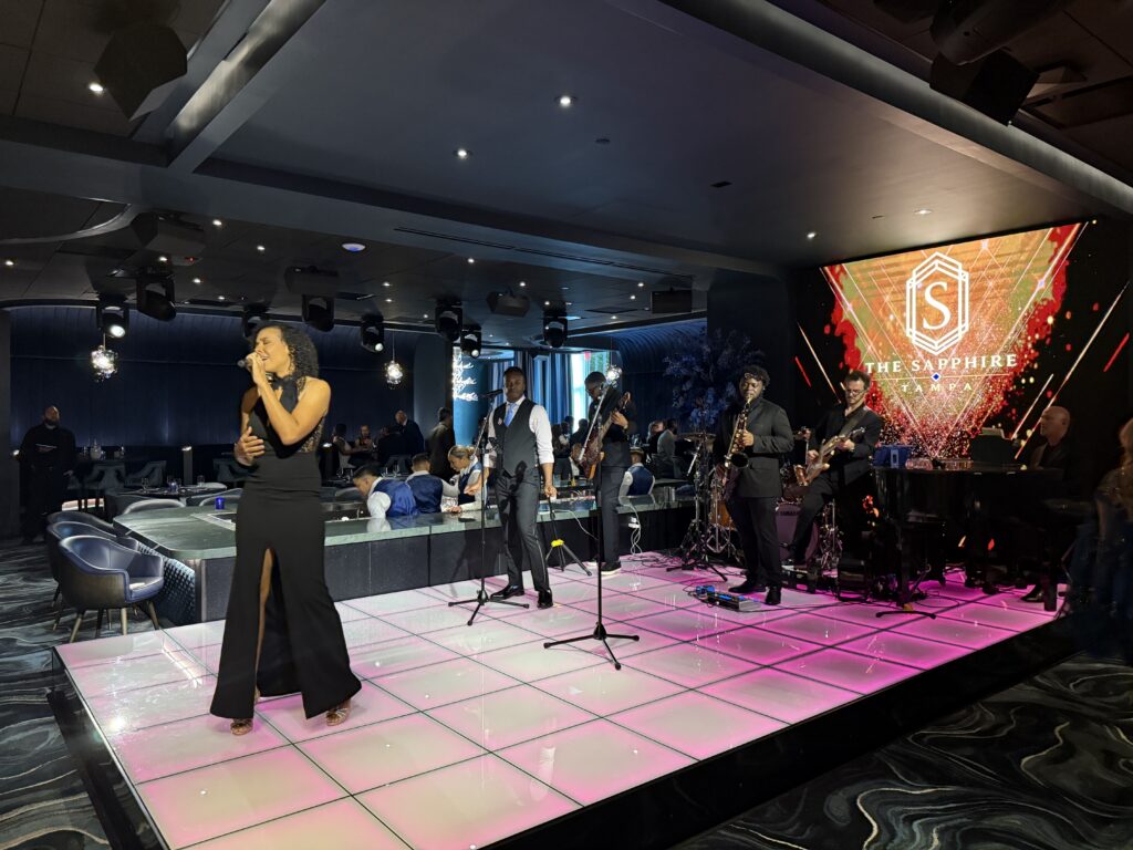 Performers on stage