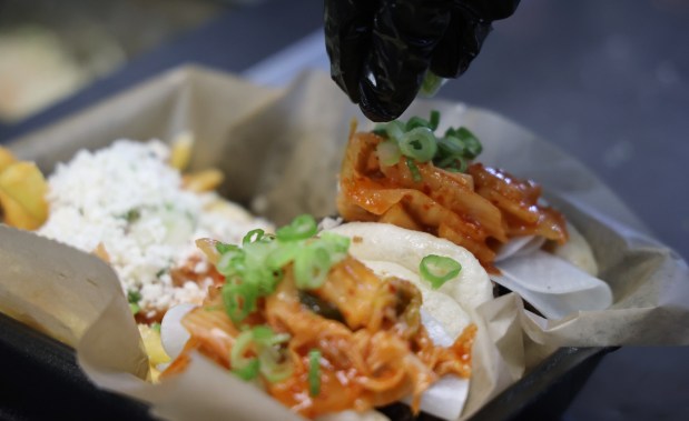 Handcrafted bao at Hot Asian Buns in Sanford. (Ricardo Ramirez Buxeda/Orlando Sentinel)
