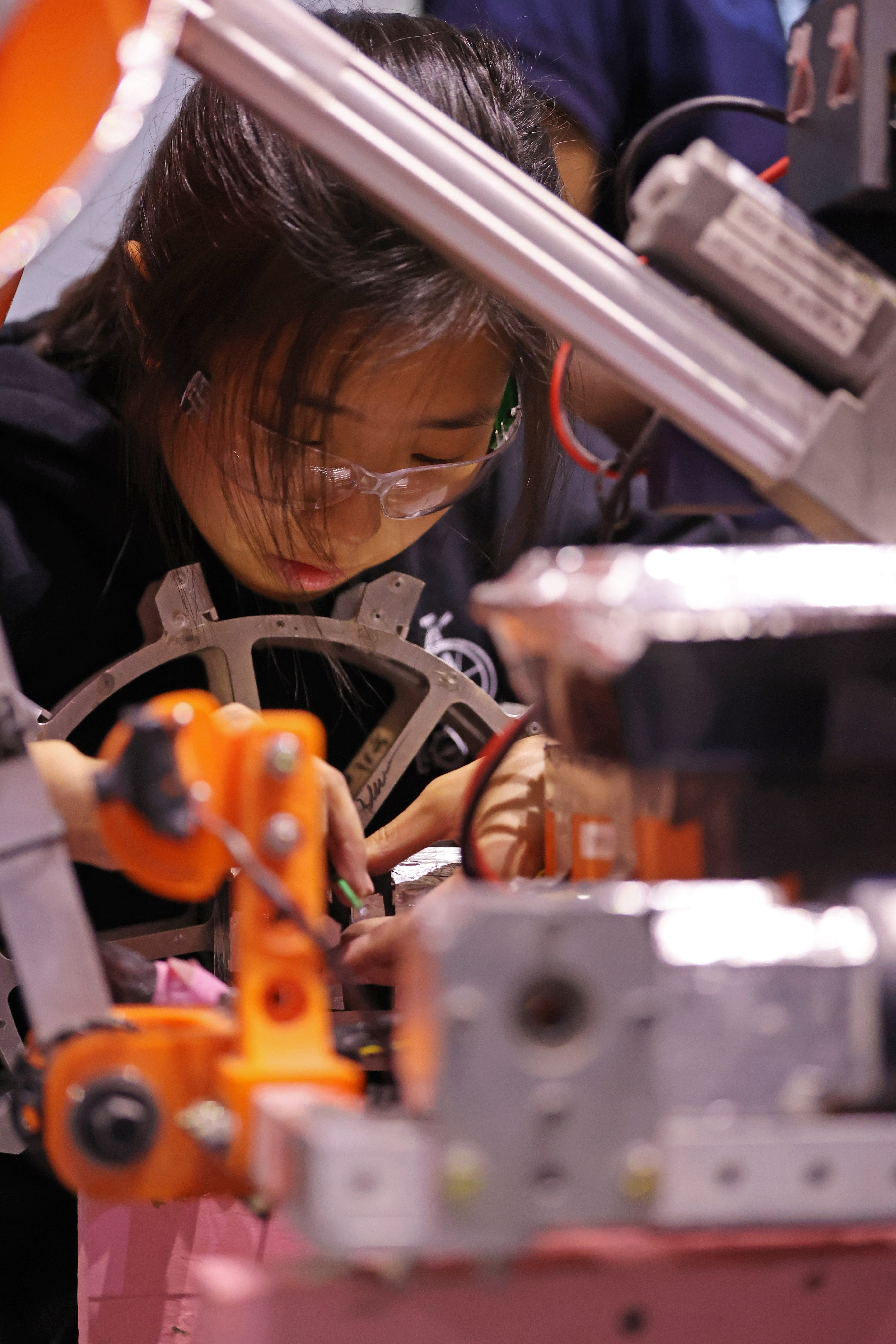 Nayeon Son of the University of Virginia works on her...