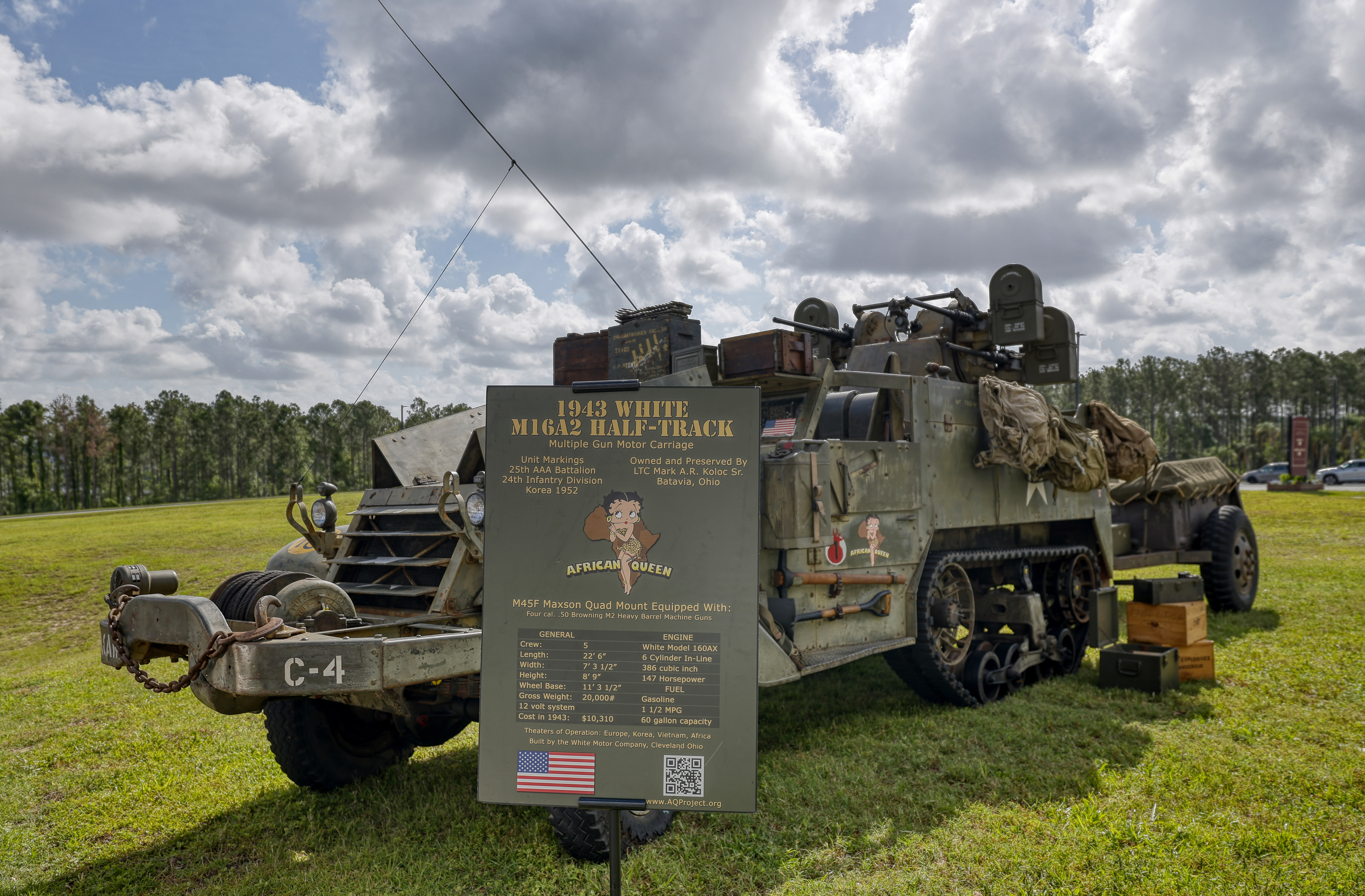 A 1943 White M16A2 Half-Track from the African Queen Project...