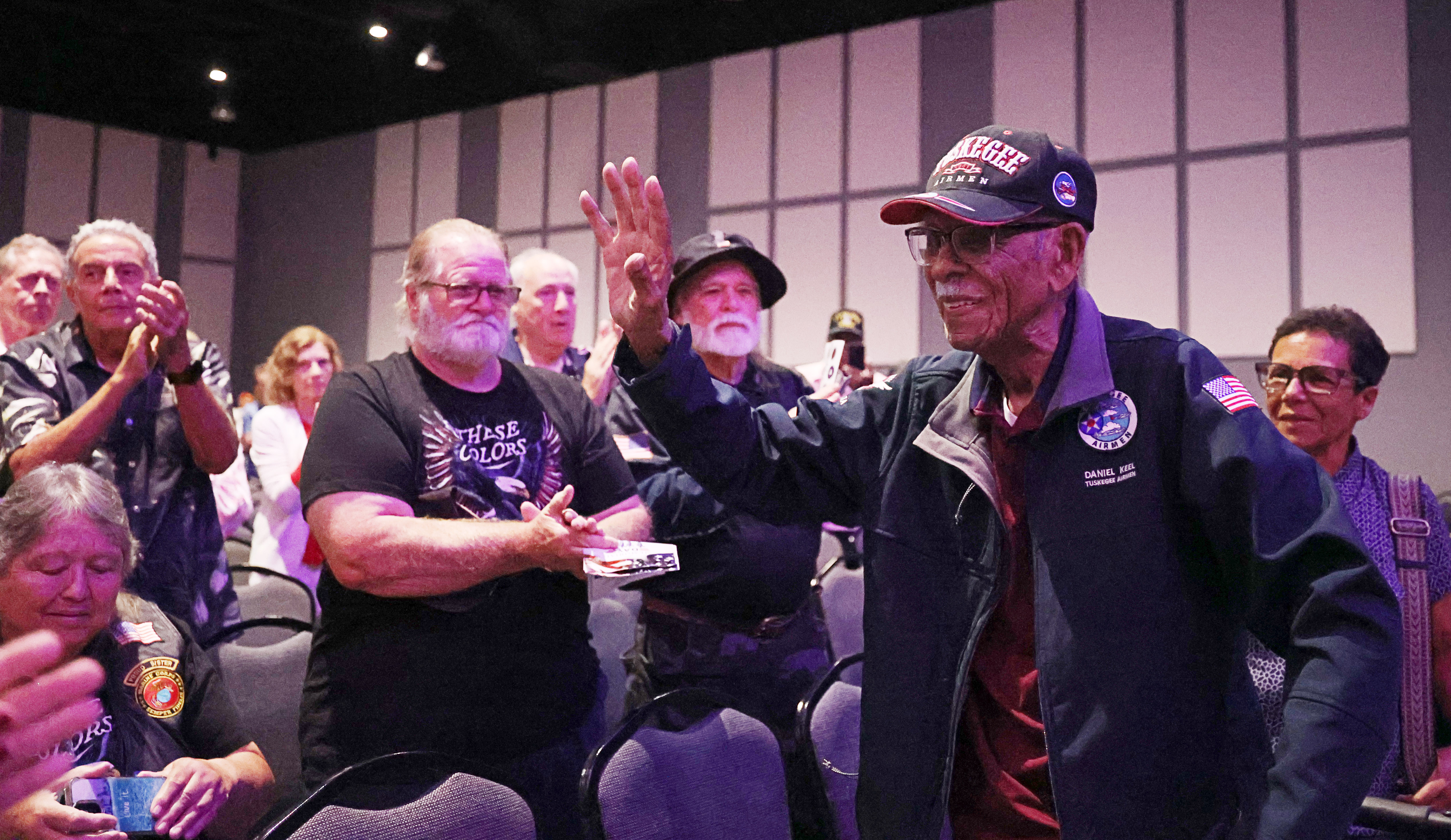 Daniel Keel, a WWII Tuskegee Airman (bombardier, navigator, and pilot)...