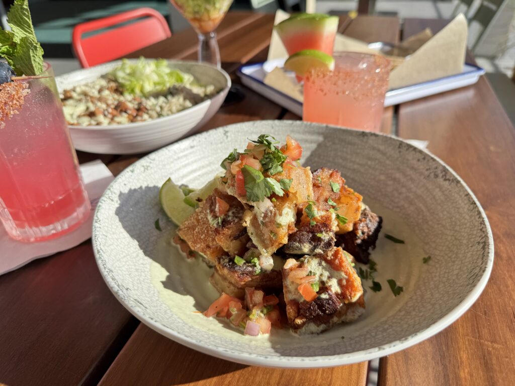 The interior of a Mexican restaurant