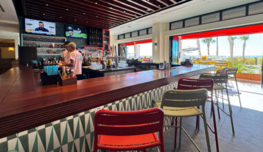 The interior of a Mexican restaurant