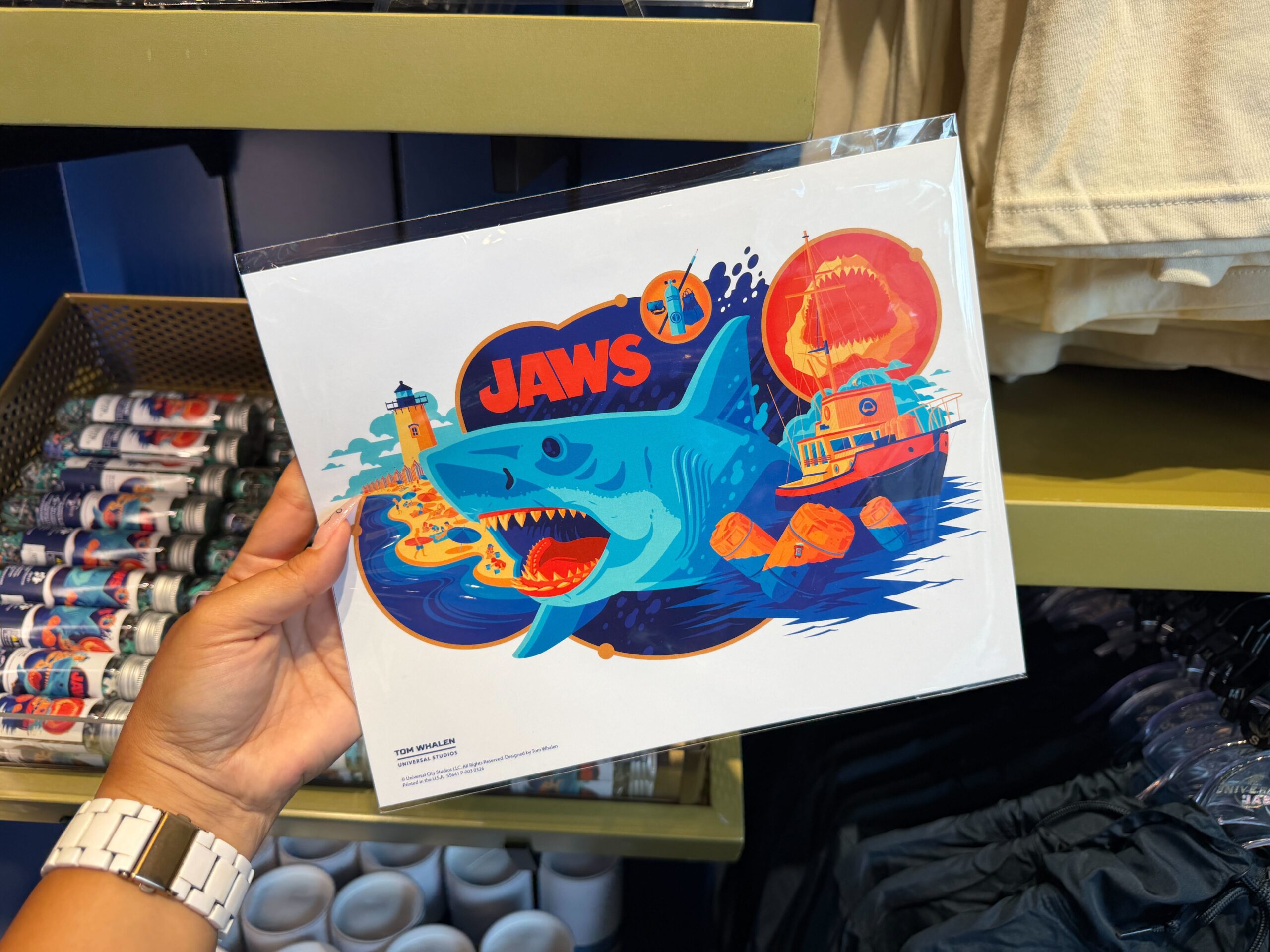 Front of Jaws Art Print.