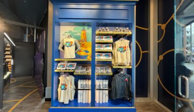 New Jaws themed merchandise at Universal Orlando's Citywalk Legacy Store.