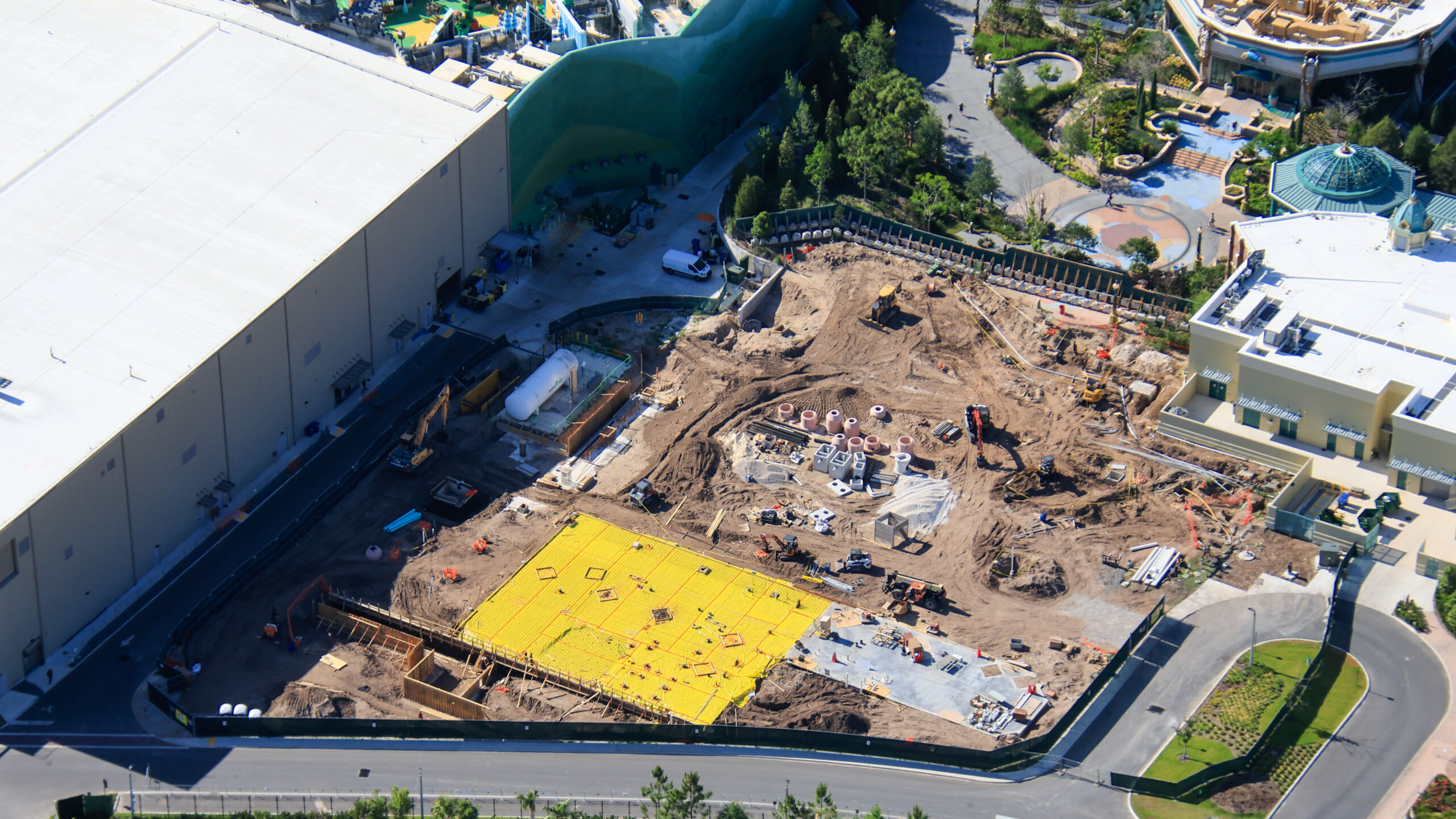 Moisture Barrier Ready for Concrete at Future Events Center in Epic Universe