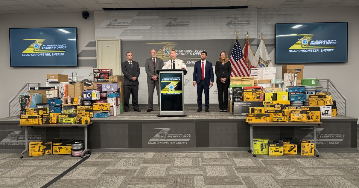 Florida AG, Hillsborough deputies seize $5 million in stolen merchandise