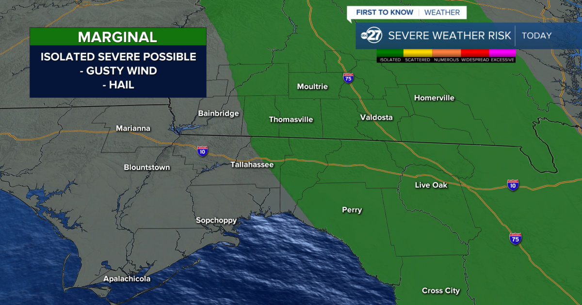 Severe weather possible Sunday afternoon and evening