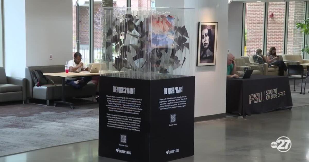 FSU art installation gives voice to childhood sexual abuse survivors