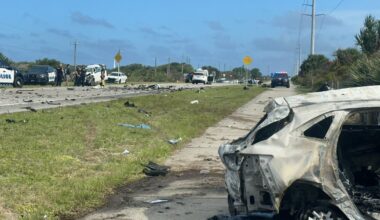 Wrong way driver dies after high-speed crash, four others injured