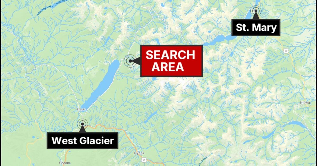 Search underway for a missing hiker in Glacier National Park