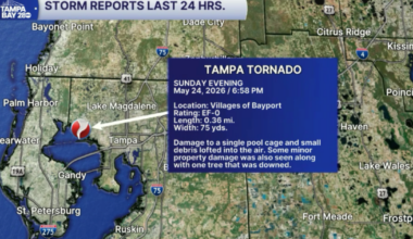 Tornado in Tampa confirmed by NWS survey team