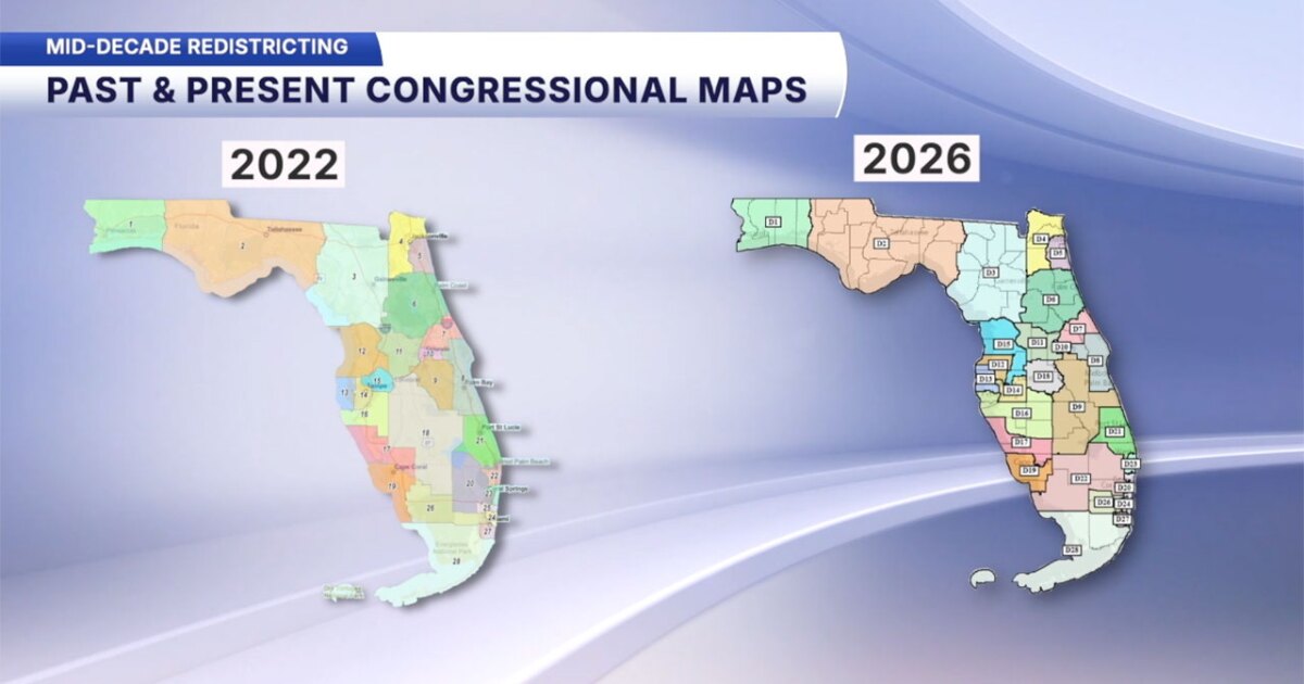 Judge lets Florida's new congressional map stand for 2026 elections