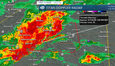 Tornado Warning in effect for Northeast Tallahassee