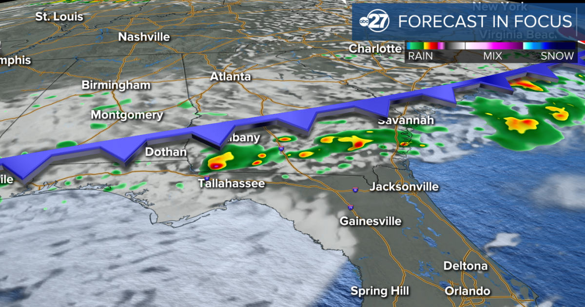 Thursday storms more north, less south