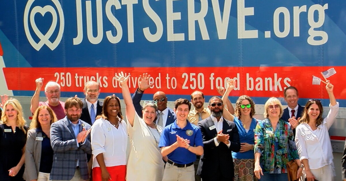 LDS Church and Just Serve donates food to Second Harvest of the Big Bend