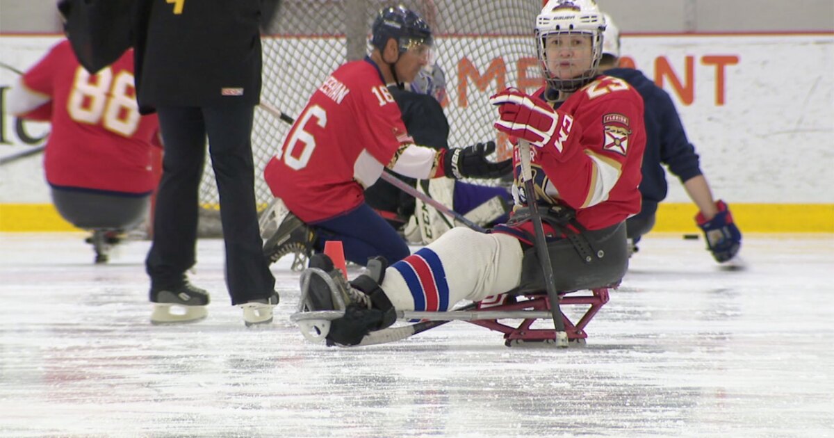 Panthers break barriers with sled hockey event