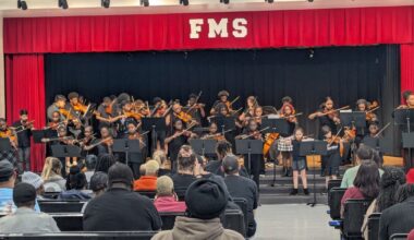 Leon County's Li'l Mozarts take the Fairview stage for a season finale