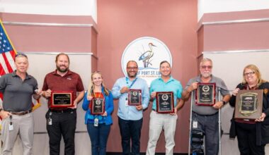 Port St. Lucie employees recognized with statewide public works honors