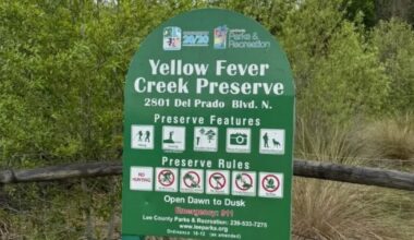Yellow Fever Creek preserve parking lot closed June 1 through 4; trails remain open | WGCU News