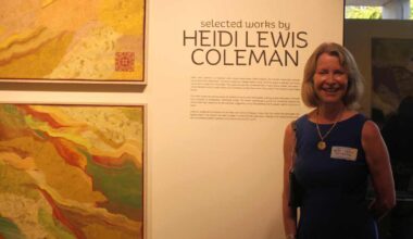 At 'Dreamscapes' opening, artist Heidi Lewis Coleman discovers she has something in common with Bob Rauschenberg | WGCU News