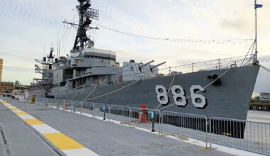 Ashley Moody hails military service on floating Navy museum in downtown Jacksonville