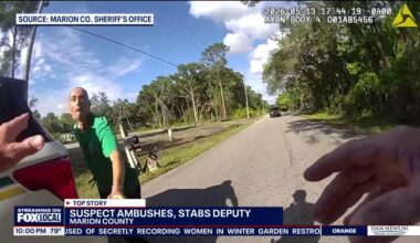 Man accused of stabbing deputy has history of violence