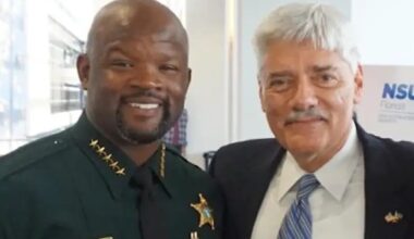 Broward Sheriff hired his NSU doctoral advisor days after graduation