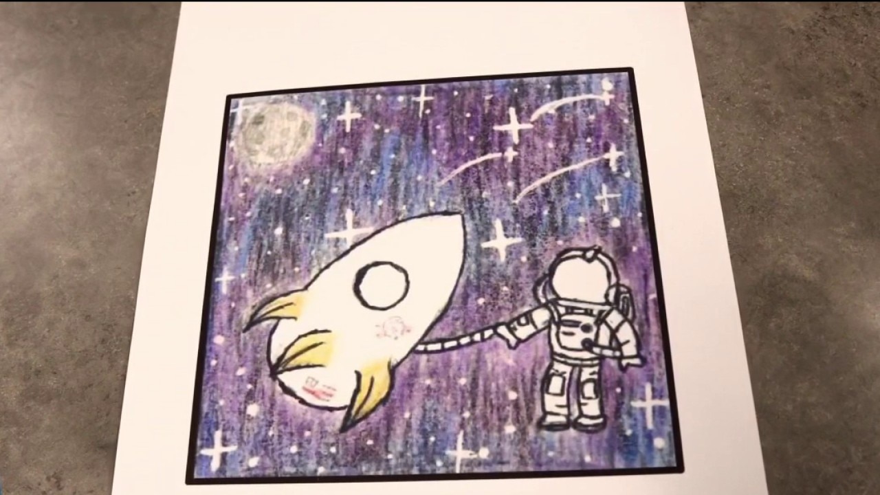 Third grader's art embarks on a space mission