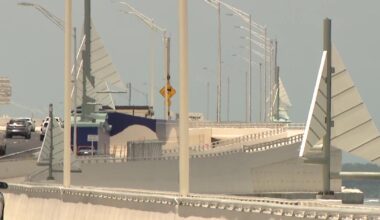 Howard Frankland Bridge northbound express and pedestrian lanes now open