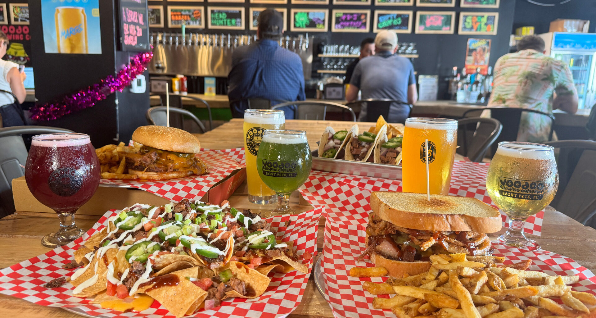 A table full of food