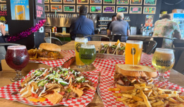 A table full of food