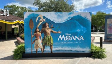 Live-action Moana photo op installed at Disney Springs.