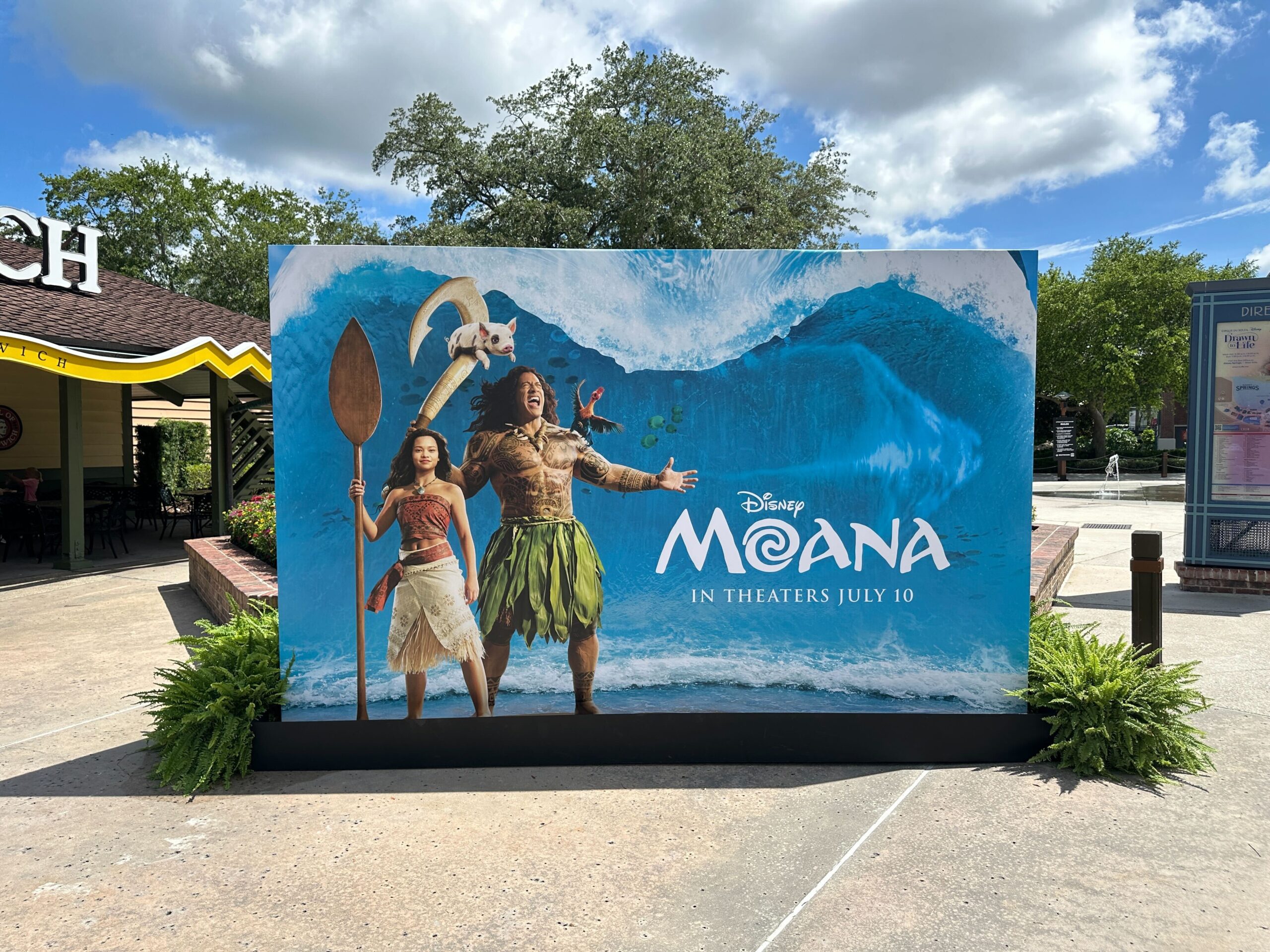 Live-action Moana photo op installed at Disney Springs.