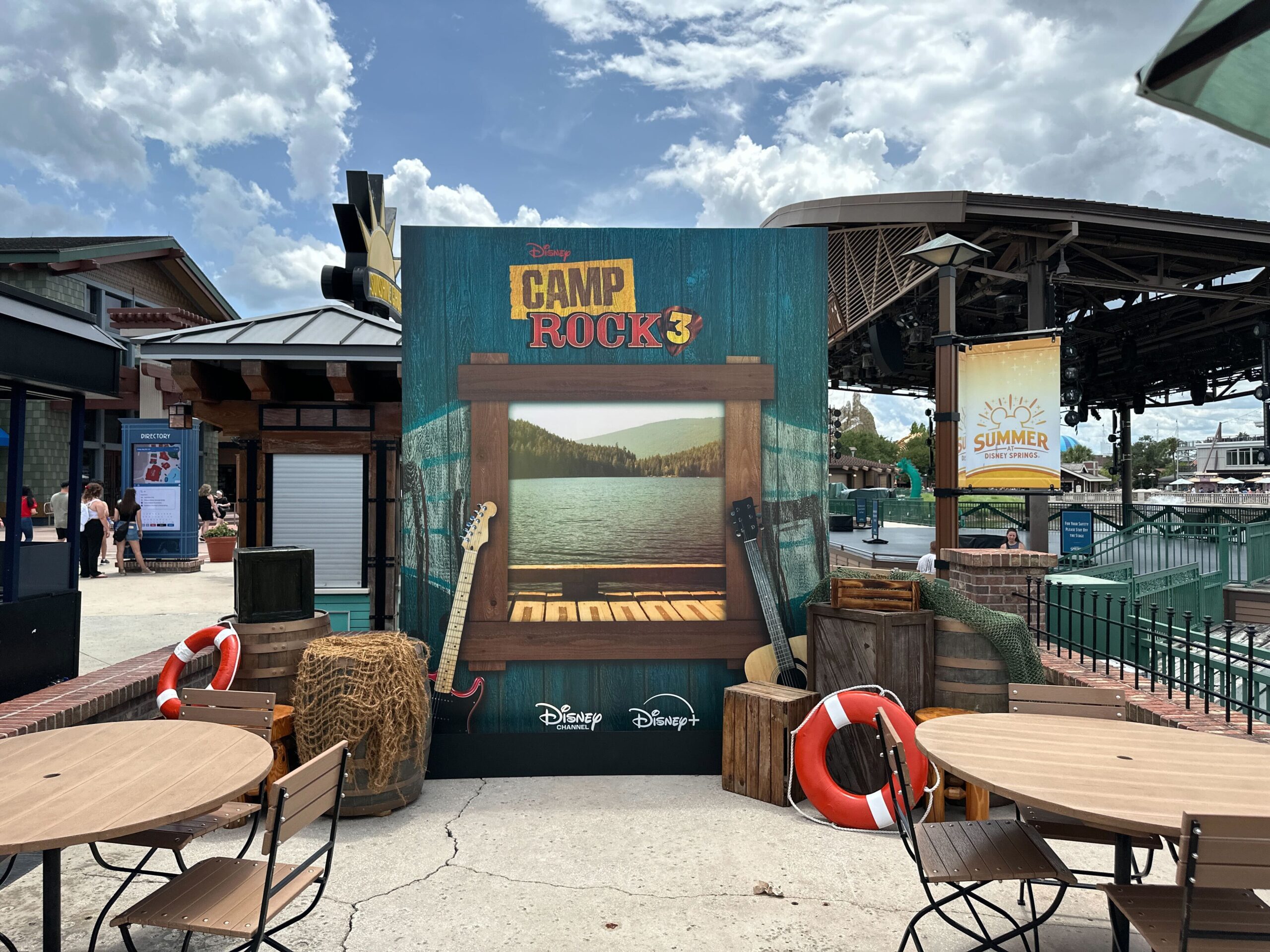 Camp Rock 3 photo op at Disney Springs.