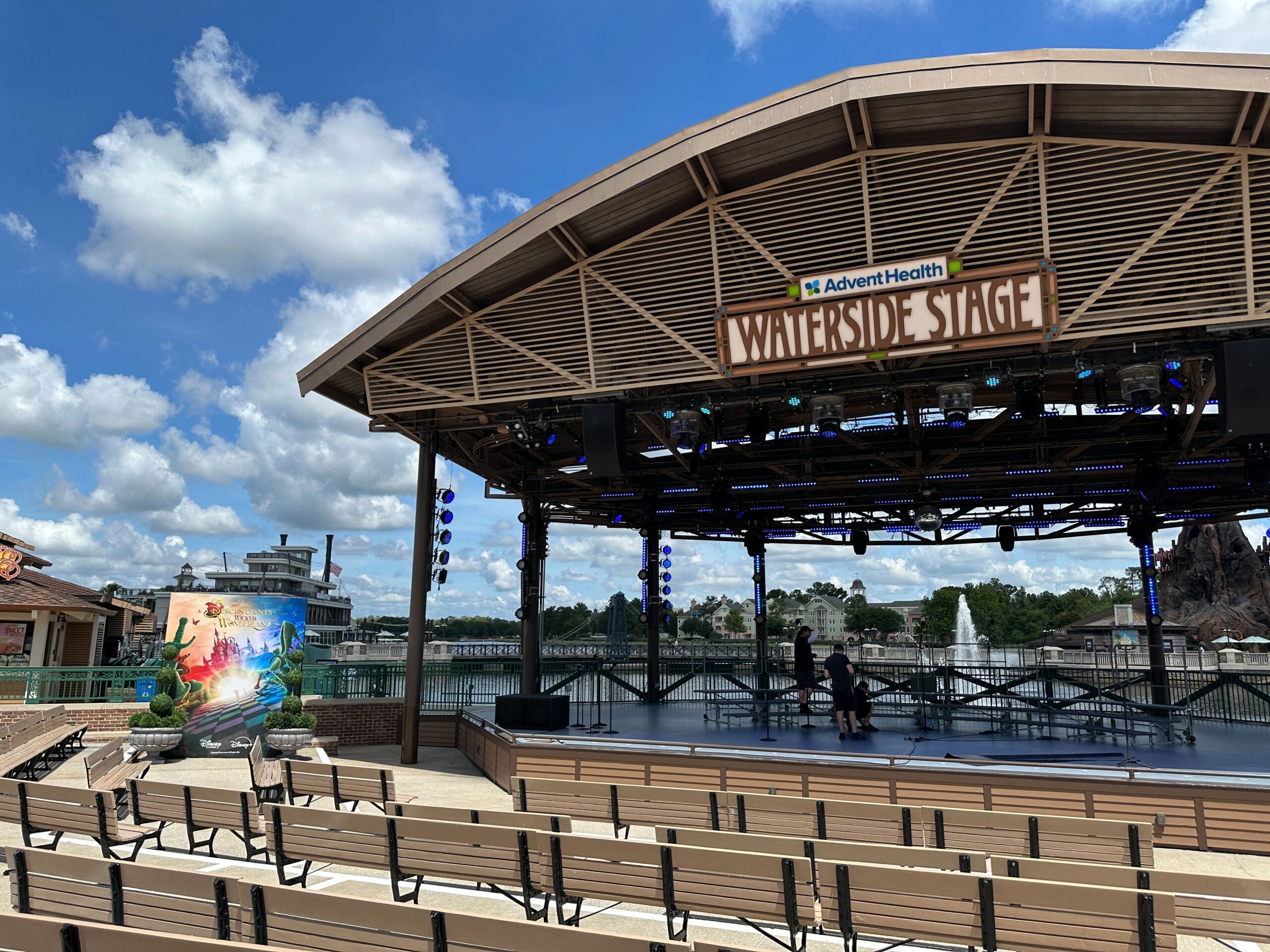 Disney Springs' AdventHealth Waterside Stage.