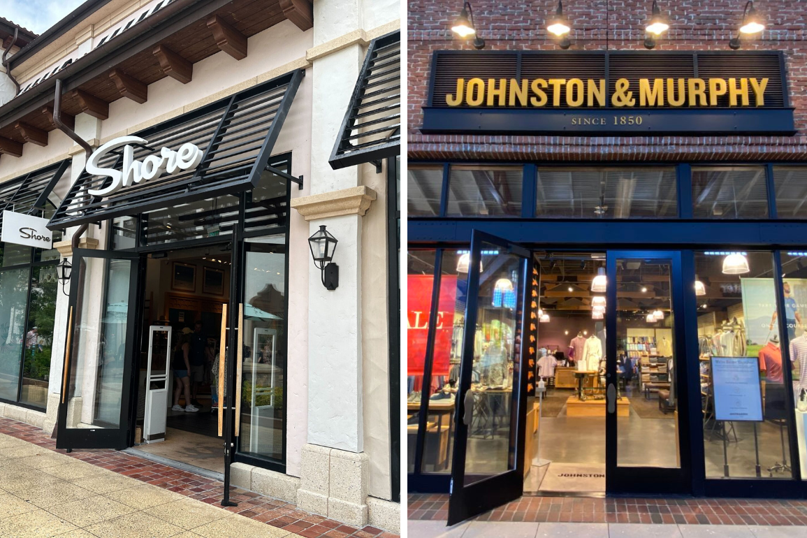 Shore permanently closed and Johnston & Murphy closing soon at Disney Springs.