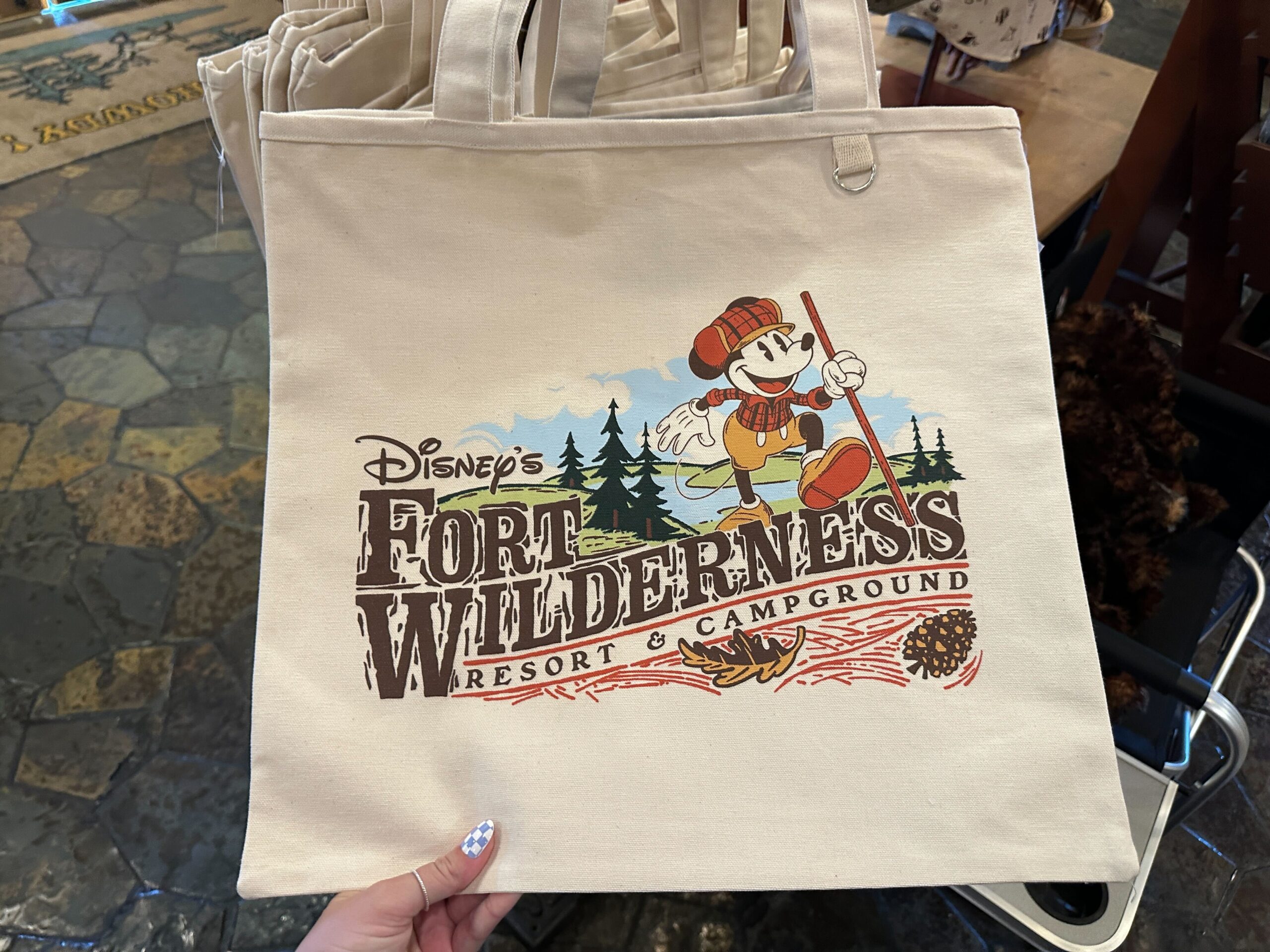 New Disney's Fort Wilderness Resort Tote Bag Featuring Mickey