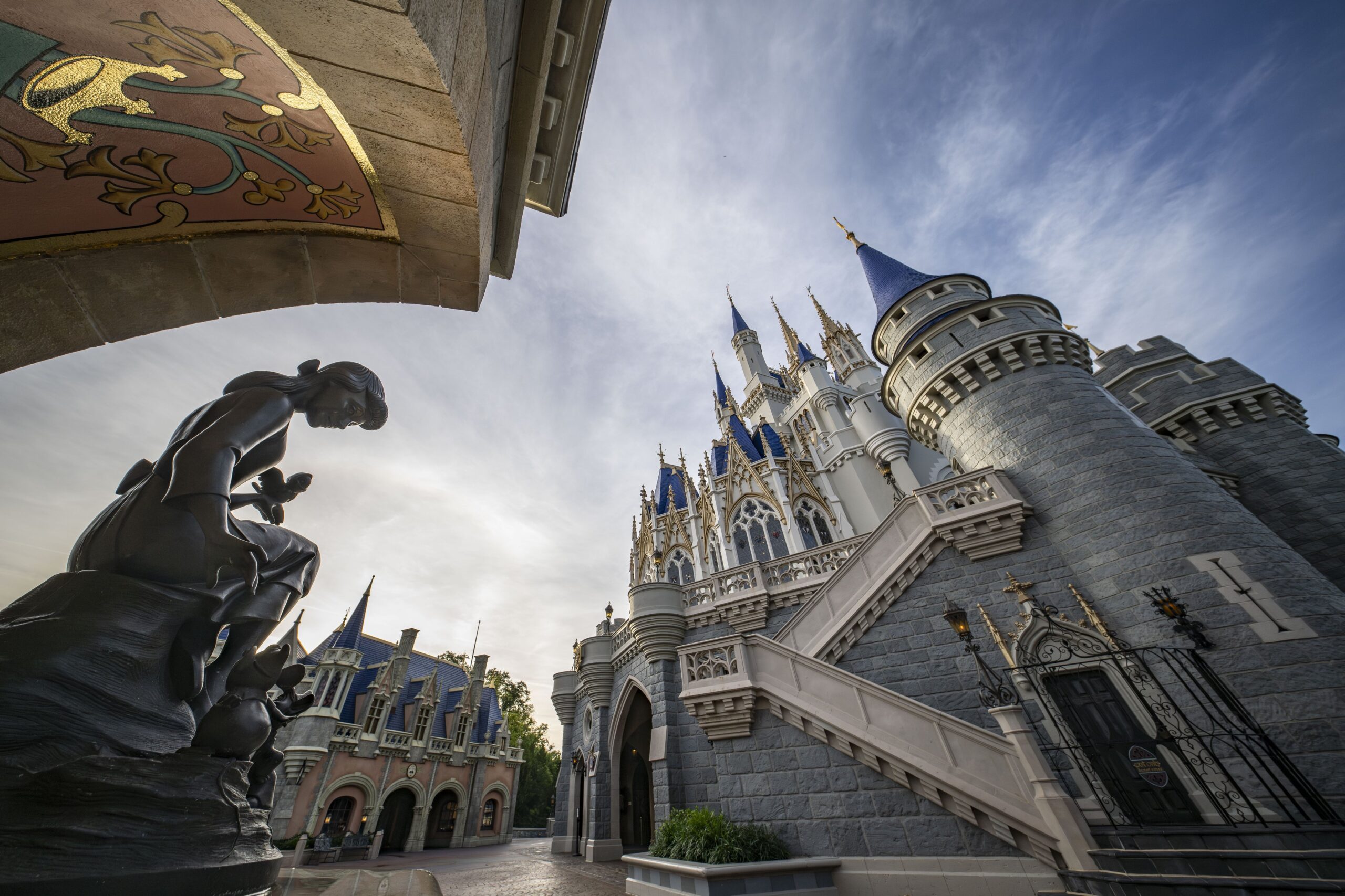 Disney shared photos of the repainted Cinderella Castle at Magic Kingdom, stating it is